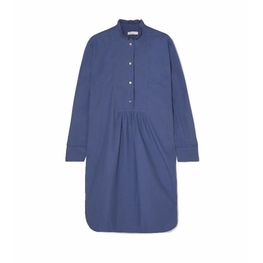 Atlantique‎ Ascoli Paris Ruffle Detail Shirt Dress Size 1